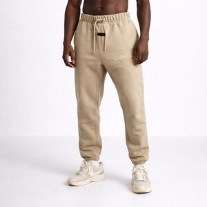 Fear of God Essentials Sweatpants – Dusty Beige Colorway – Size M – NWT